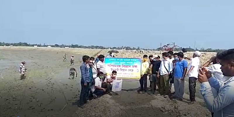 Due to Ampan Cyclone the Mangrove plant start in affected area at Sundarbans ASB