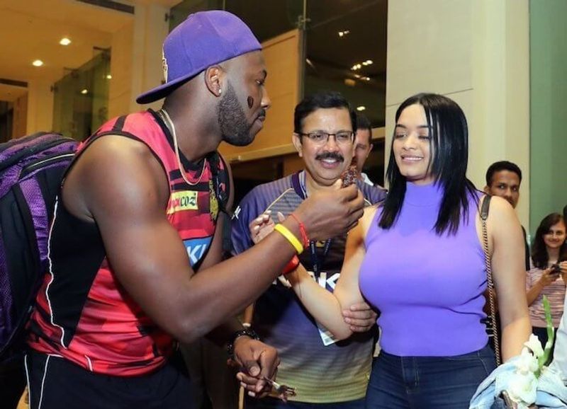 IPL 2020 Andre Russells wife responds to troll on husbands form