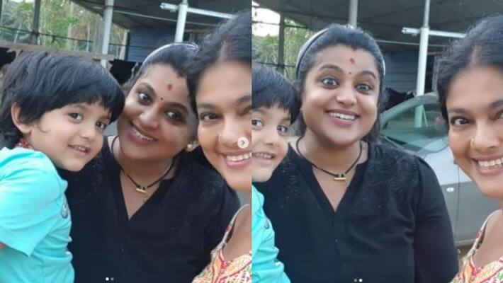 malayalam biggboss fame veena nair visits manju pillais natural farm with ambuchan malayalam biggboss fame veena nair visits manju pillais natural farm with ambuchan