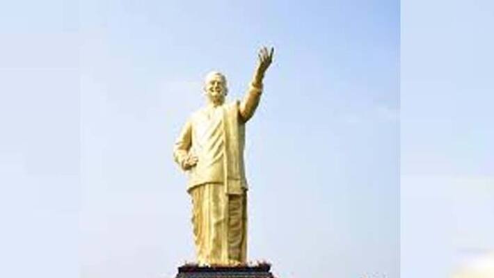 NTR Statue demolished in krshna district NTR Statue demolished in krshna district