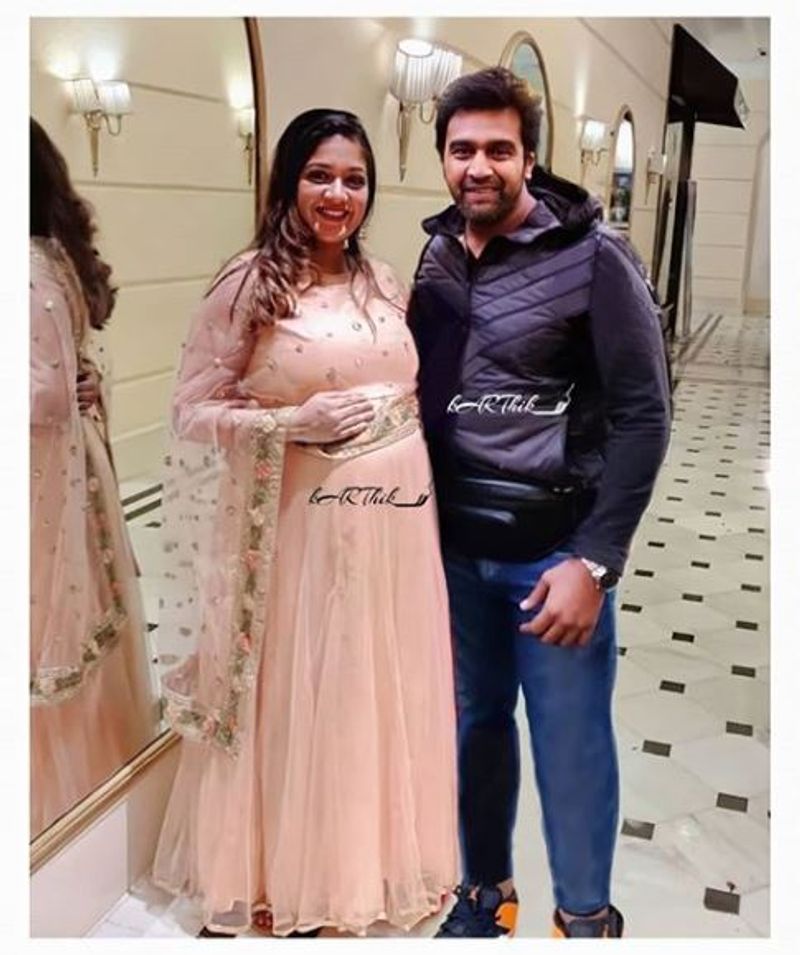 Kannada chiranjeevi sarja meghana raj fans edits baby shower images vcs