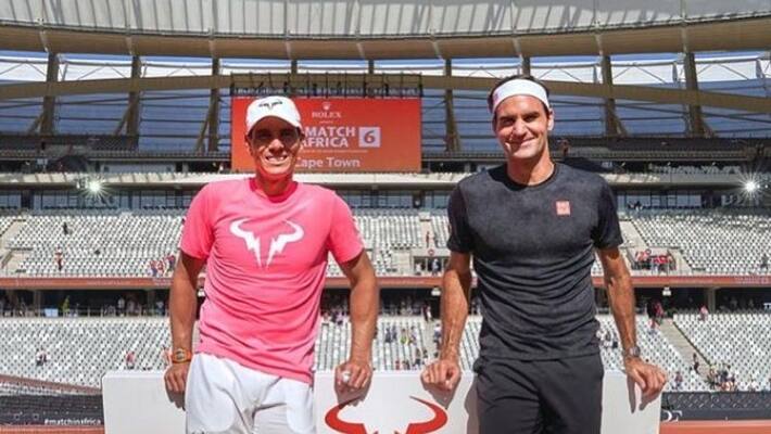 French Open Roger Federer Congragulate Rafael Nadal after 20th grand slam French Open Roger Federer Congragulate Rafael Nadal after 20th grand slam