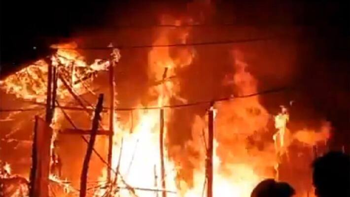 Fire breaks out at Bowbazars LIC building RTB Fire breaks out at Bowbazars LIC building RTB