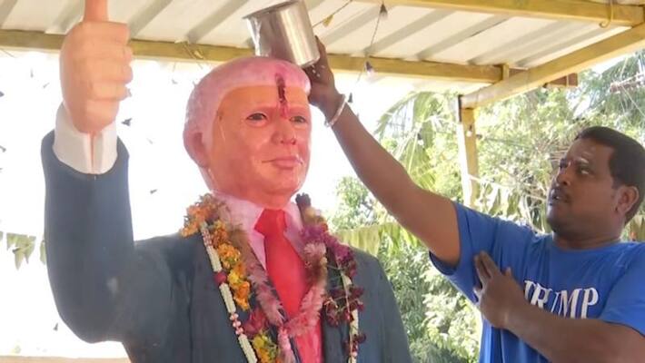 Donald Trump's fan Bussa Krishna dies of heart attack Donald Trump's fan Bussa Krishna dies of heart attack
