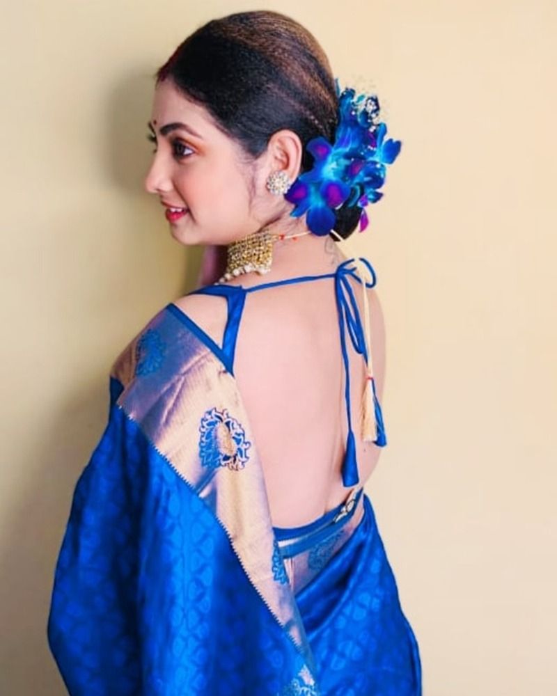 Krishnakali actress tiyasha roy shares a glimpse of bijaya dashami with husband suban roy BRD