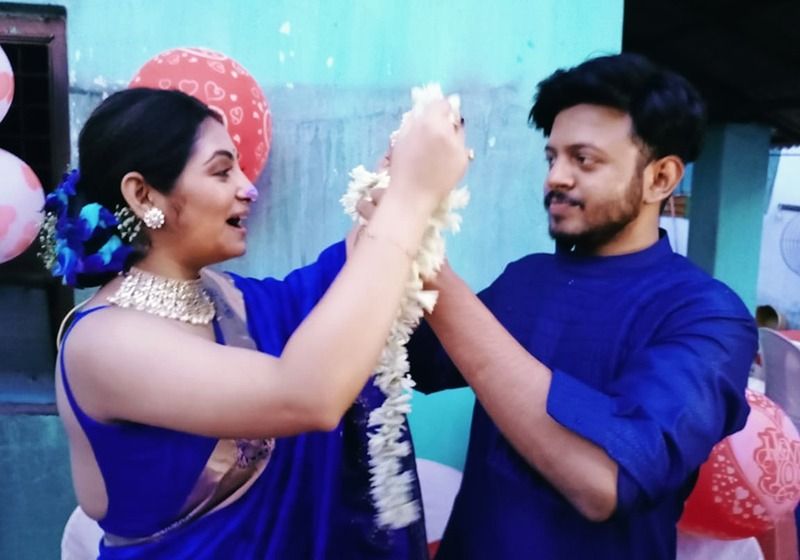 Krishnakali actress tiyasha roy celebrates 3rd marriage Anniversary with Suban photos goes viral BRD