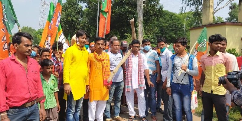 Agitated BJP workers brings out rally in support of farmers law at Rampurhat BTG