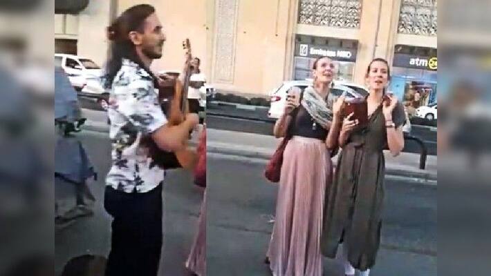 British singer sings Dama dam mast qalandar in Dubai streets, old video goes viral ALB British singer sings Dama dam mast qalandar in Dubai streets, old video goes viral ALB