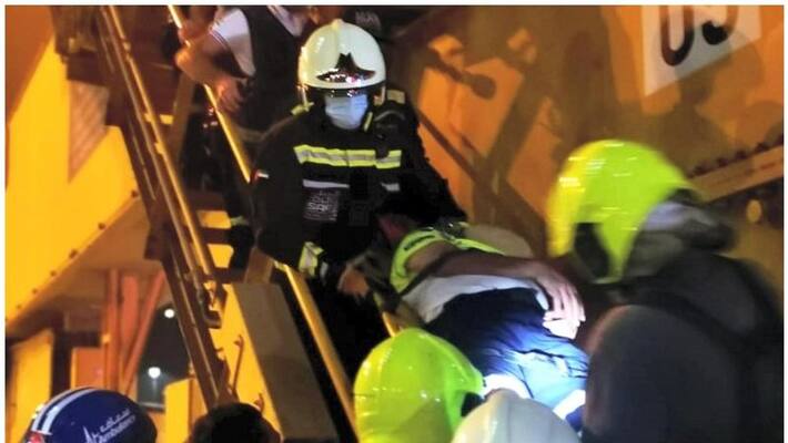 crane operator who had heart attack 65 metres above ground rescued in dubai crane operator who had heart attack 65 metres above ground rescued in dubai