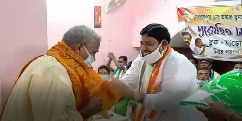 Priests are join TMC to protest on Rajsthan Murder at Haroa ASB