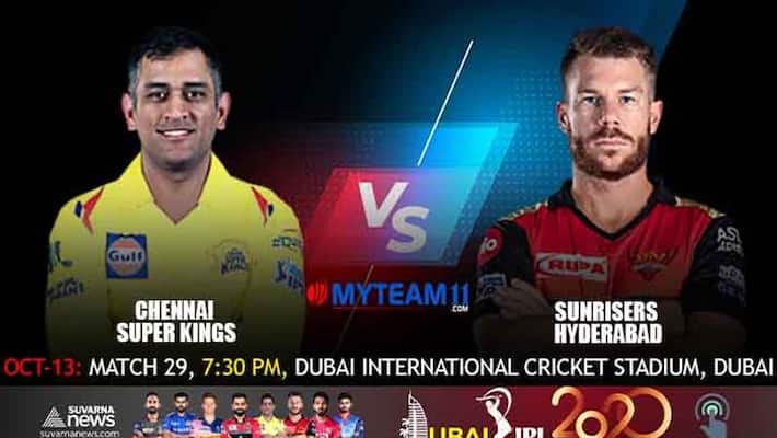 IPL 2020 SRH takes on CSK in Dubai match Preview kvn IPL 2020 SRH takes on CSK in Dubai match Preview kvn
