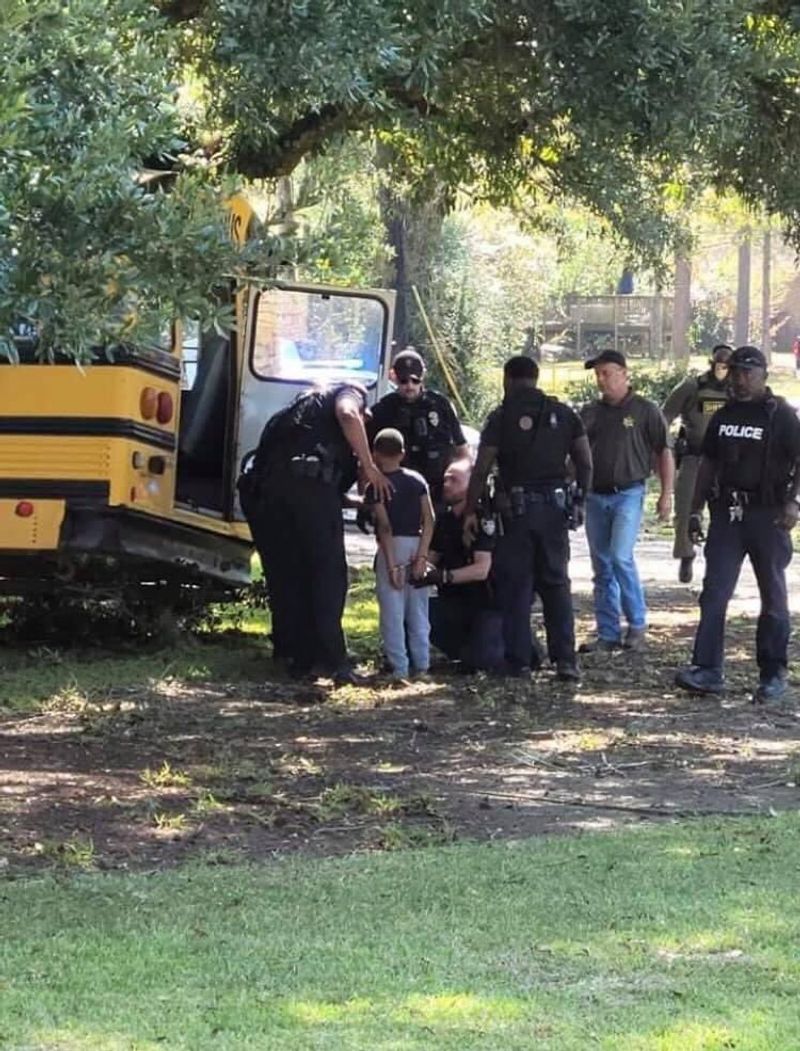 11 year boy stole school bus in Louisiana