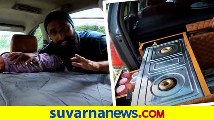 Toyota Innova converted into an apartment with a bedroom toilet kitchen ckm Toyota Innova converted into an apartment with a bedroom toilet kitchen ckm