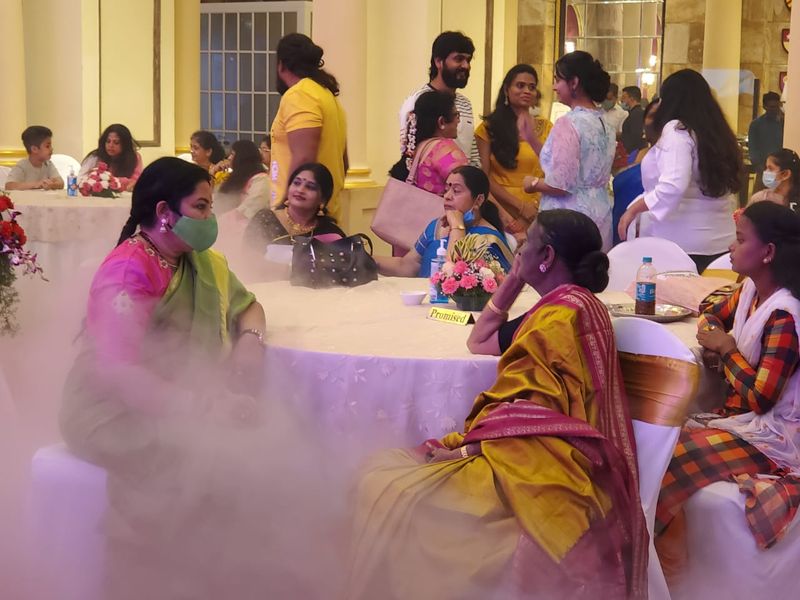 Kannada Dhruva sarja surpise baby shower for meghana raj vcs