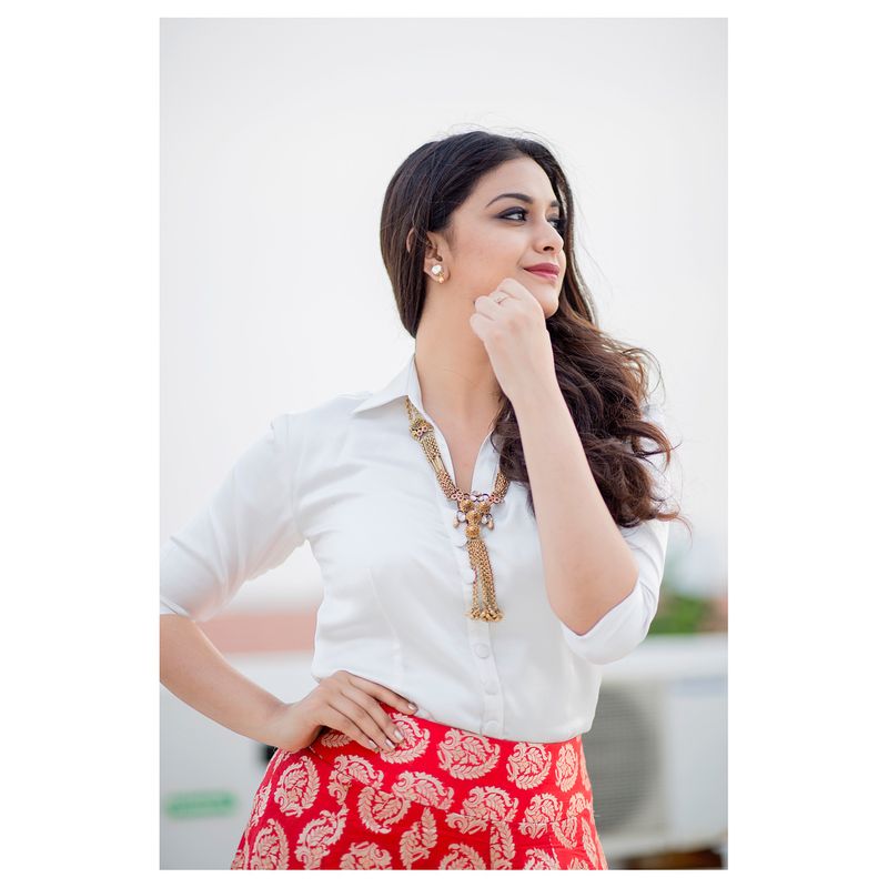 keerthy suresh will play female lead in teja movie arj