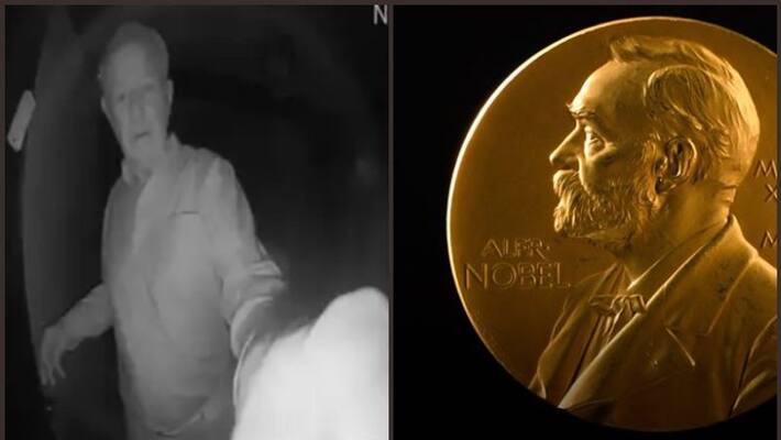 Captured on doorbell camera: This is how economist Paul Milgrom had to informed about nobel win Captured on doorbell camera: This is how economist Paul Milgrom had to informed about nobel win