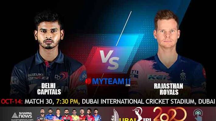IPL 2020 Delhi Capitals Takes on Rajasthan Royals in Dubai kvn IPL 2020 Delhi Capitals Takes on Rajasthan Royals in Dubai kvn
