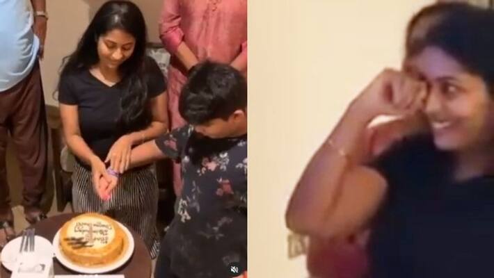 navya nair shear birthday surprise video navya nair shear birthday surprise video