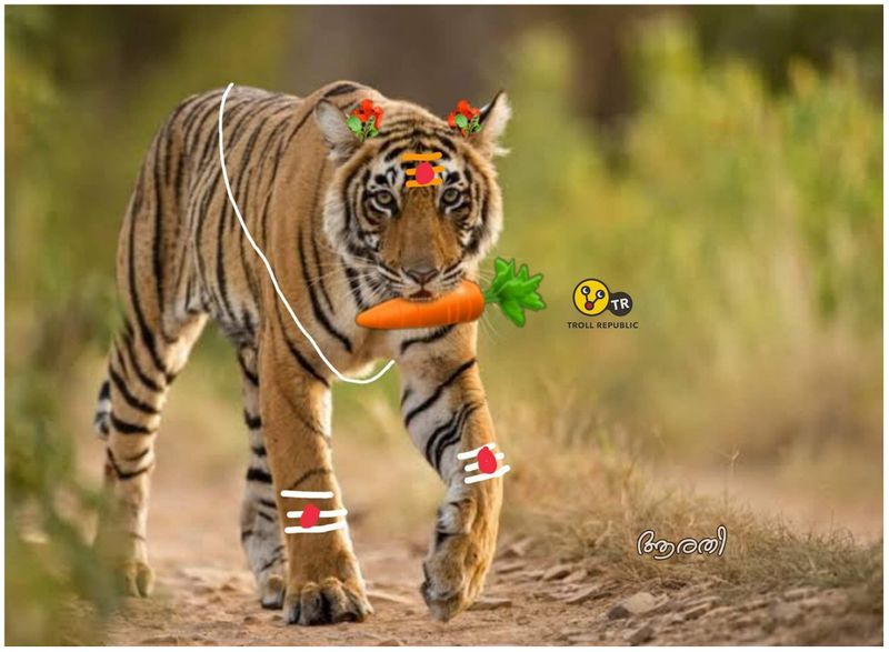 troll on hindu activists oppose serving beef to wild animals in guwahati