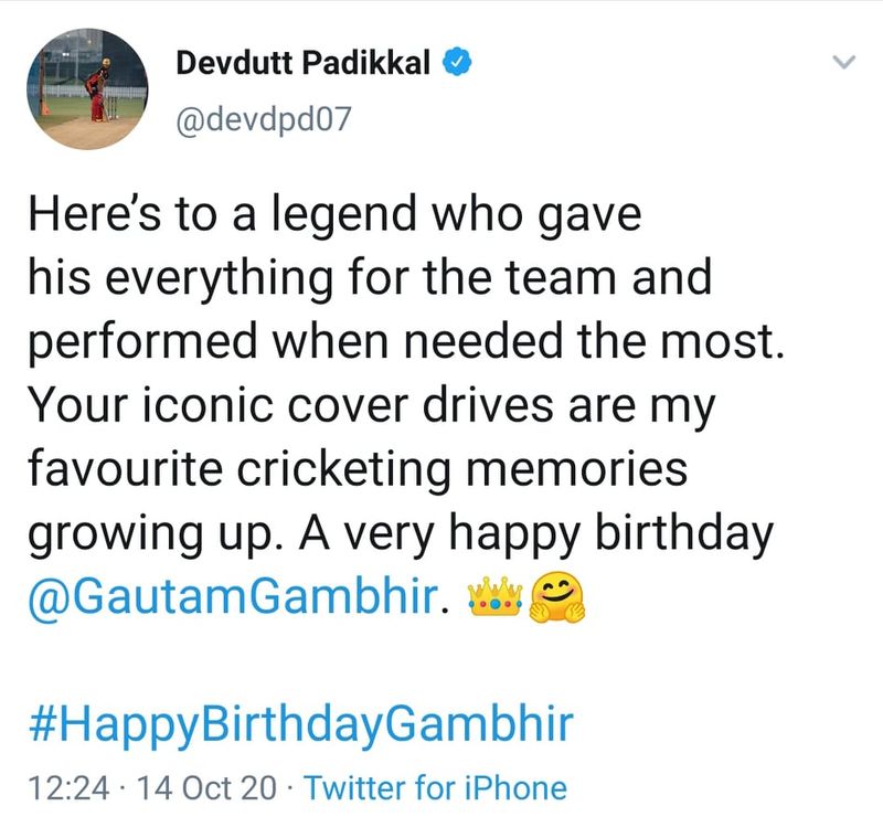 Cricket Fans Celebrates Gautam Gambhirs Birth day in social media