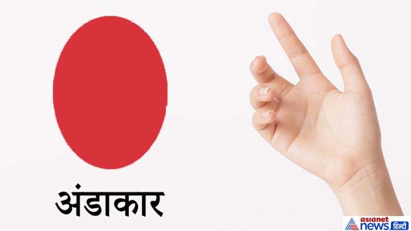 3. अंडाकार
अंडाकार निशान हथेली में जिस पर्वत पर या रेखा पर होता है, उसका शुभ असर कम करता है। आमतौर पर ये निशान अच्छा नहीं माना जाता है।
