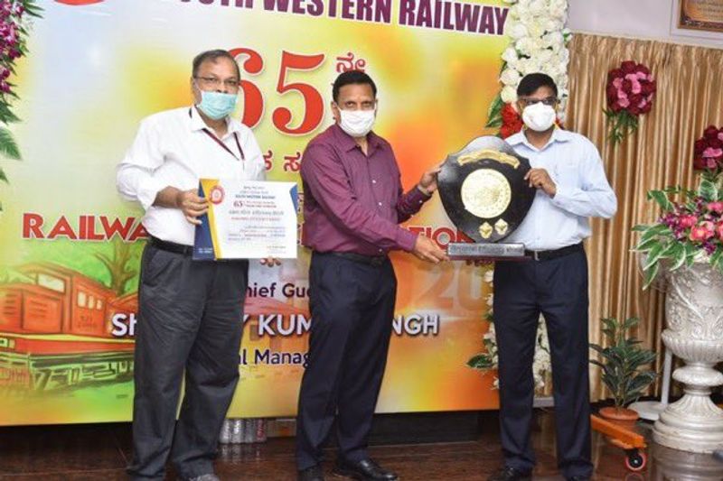 Efficiency Award in 9 Categories for Bengaluru Divisional Railway grg