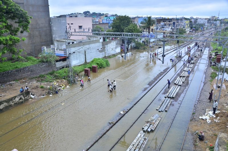 heavy rain in telangana 2020 photostory