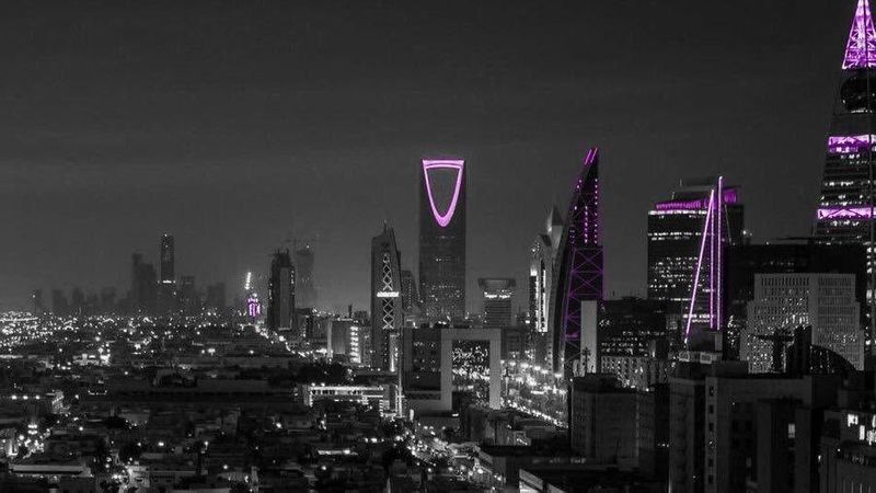 Riyadh city turns pink creating awareness about breast cancer dpl