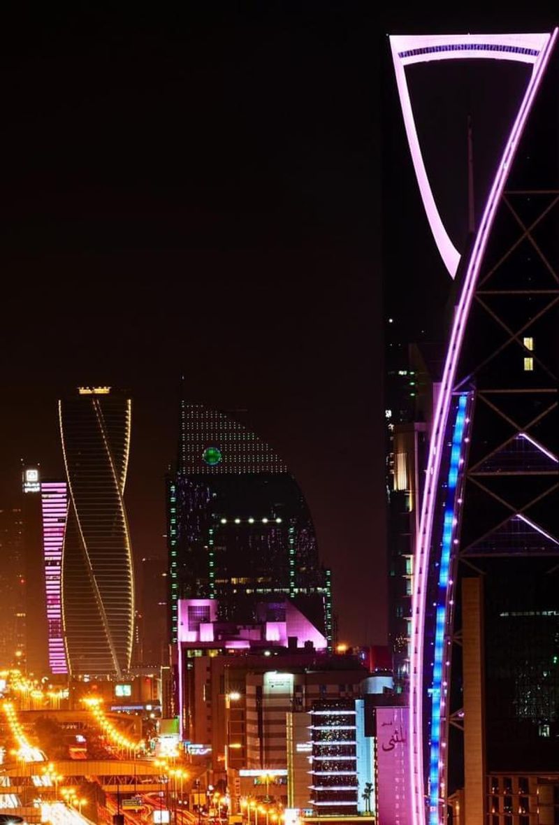 Riyadh city turns pink creating awareness about breast cancer dpl