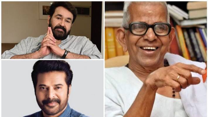 Mohanlal and Mammootty tribute Akkitham Achuthan Namboothiri Mohanlal and Mammootty tribute Akkitham Achuthan Namboothiri
