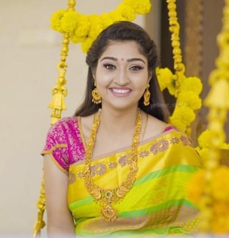 aranmanai kili serial actress neelima cute saree photos