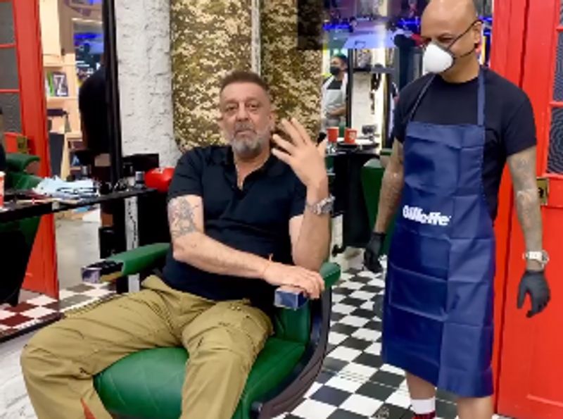 Sanjay Dutt shows his recent scar after treatment confidently says will be out of cancer soon dpl