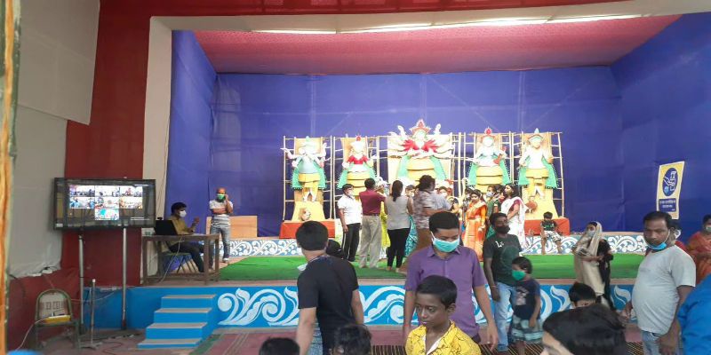 Cm Mamata Banerjee inaugurate Durga Puja by virtual at Purula ASB
