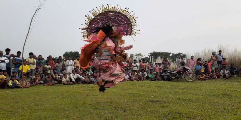 On upcoming Durga Puja Chow dance training are continue at Purulia ASB
