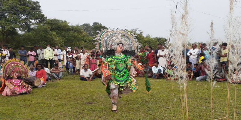 On upcoming Durga Puja Chow dance training are continue at Purulia ASB