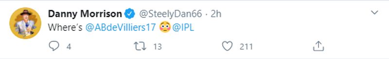 IPL 2020 RCB vs KXIP Cricket fraternity fires rcb on AB de Villiers batting order