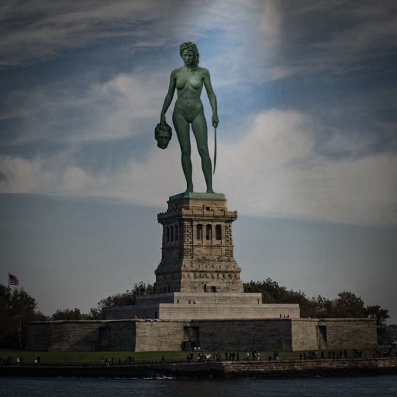 മീറ്റു സ്മാരകമോ പുരുഷന്റെ കാമാതുര നോട്ടമോ; മെഡുസയുടെ നഗ്‌ന പ്രതിമ