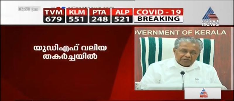 kerala cm pinarayi vijayan covid 19 press meet details 15 october
