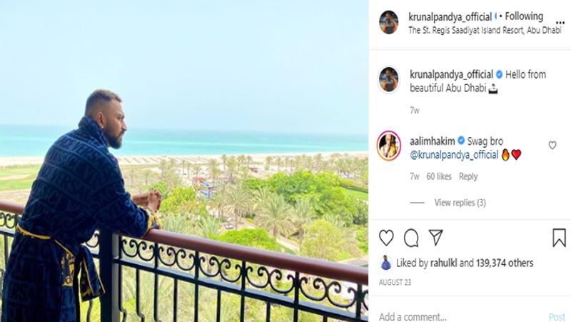 what food ipl cricketers are eating in dubai