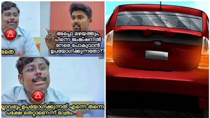 Hazard lights when to use facebook post of MVD Kerala Hazard lights when to use facebook post of MVD Kerala