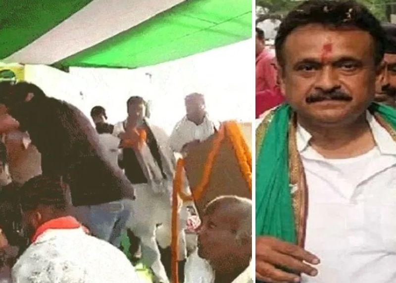 लकड़ी के तख्तों को जोड़कर बनाया गया यह मंच छोटा था। ऐसे में अधिक लोगों का वजन नहीं उठा पाया और अचानक गिर गया। इसके साथ ही मंच पर मौजूद नेता और उनके समर्थक जमीन पर आ गिरे। कईयों को चोट लगी। 