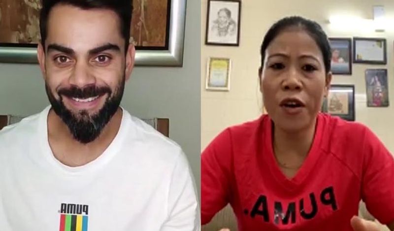 अब कोहली और मैरी कॉम के बीच इंस्टाग्राम पर हुई बातचीत से विराट का डर सामने आया है। दरअसल, पति से पिता बनने जा रहे कोहली को डर है कि वो खेल और जिम्मेदारियों के बीच तालमेल बिठा पाएंगे या नहीं। इसे लेकर उन्होंने मैरी कॉम से सुझाव मांगा। 