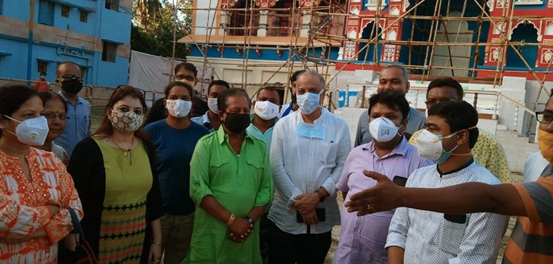 Satosh Mitra Square takes revolutionary decision to prevent coronavirus in Durga puja 2020 RTB
