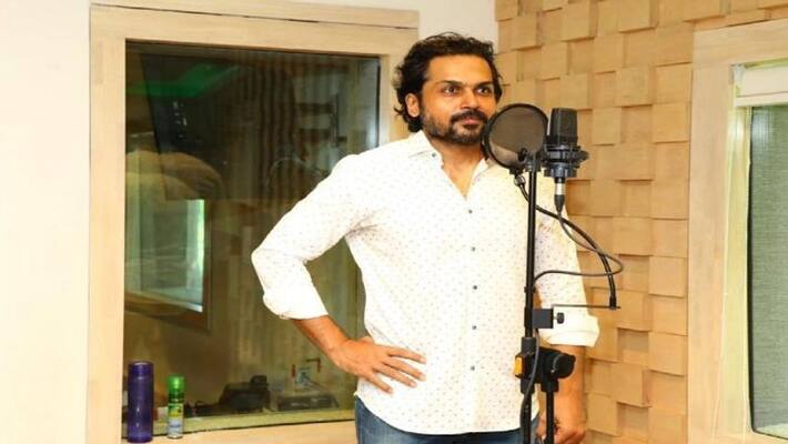 hero karthi start dubbing for his sulthan movie arj hero karthi start dubbing for his sulthan movie arj