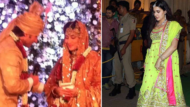सारा अली खान ने एक इंटरव्यू में खुलासा किया था कि जब उनके पापा करीना से शादी करने जा रहे थे तबकी बात उन्हें आज भी अच्छे से याद है कि वो मम्मी के साथ लॉकर के पास गईं और वहां से ज्वैलरी निकालने लगीं। उन्होंने मम्मी अमृता से पूछा कि उन्हें कौन सा झुमका पहनना चाहिए? इसके बाद उन्होंने संदीप और अबू को बुलाया और कहा कि 'सैफ शादी करने जा रहे हैं और वो चाहती हैं कि सारा सबसे सुंदर लहंगा पहने'।