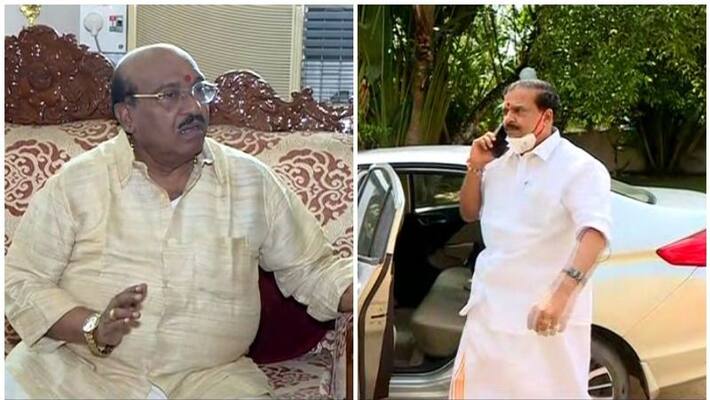 bjp leader pk krsihnadas meet velllappally natesan bjp leader pk krsihnadas meet velllappally natesan