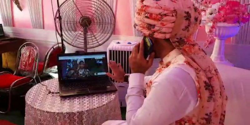 During Coronavirus Bangladesh girl virtually marriage at Burdwan ASB