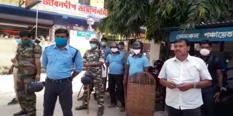 Clash between TMC two group in front of Police at Murshidabad ASB