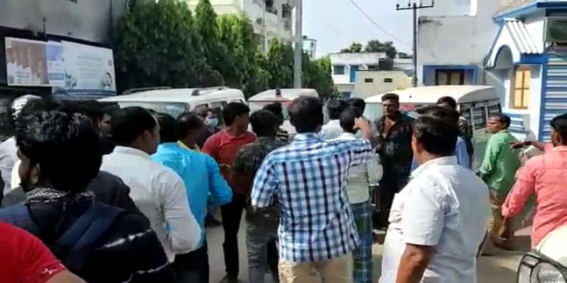 Clash between TMC two group in front of Police at Murshidabad ASB