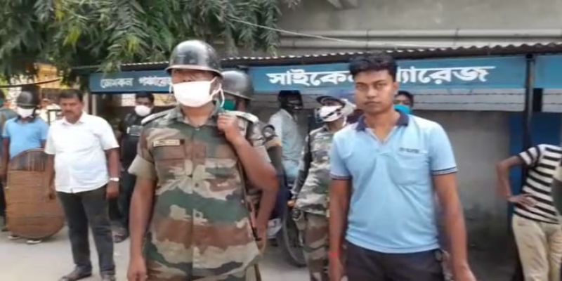 Clash between TMC two group in front of Police at Murshidabad ASB